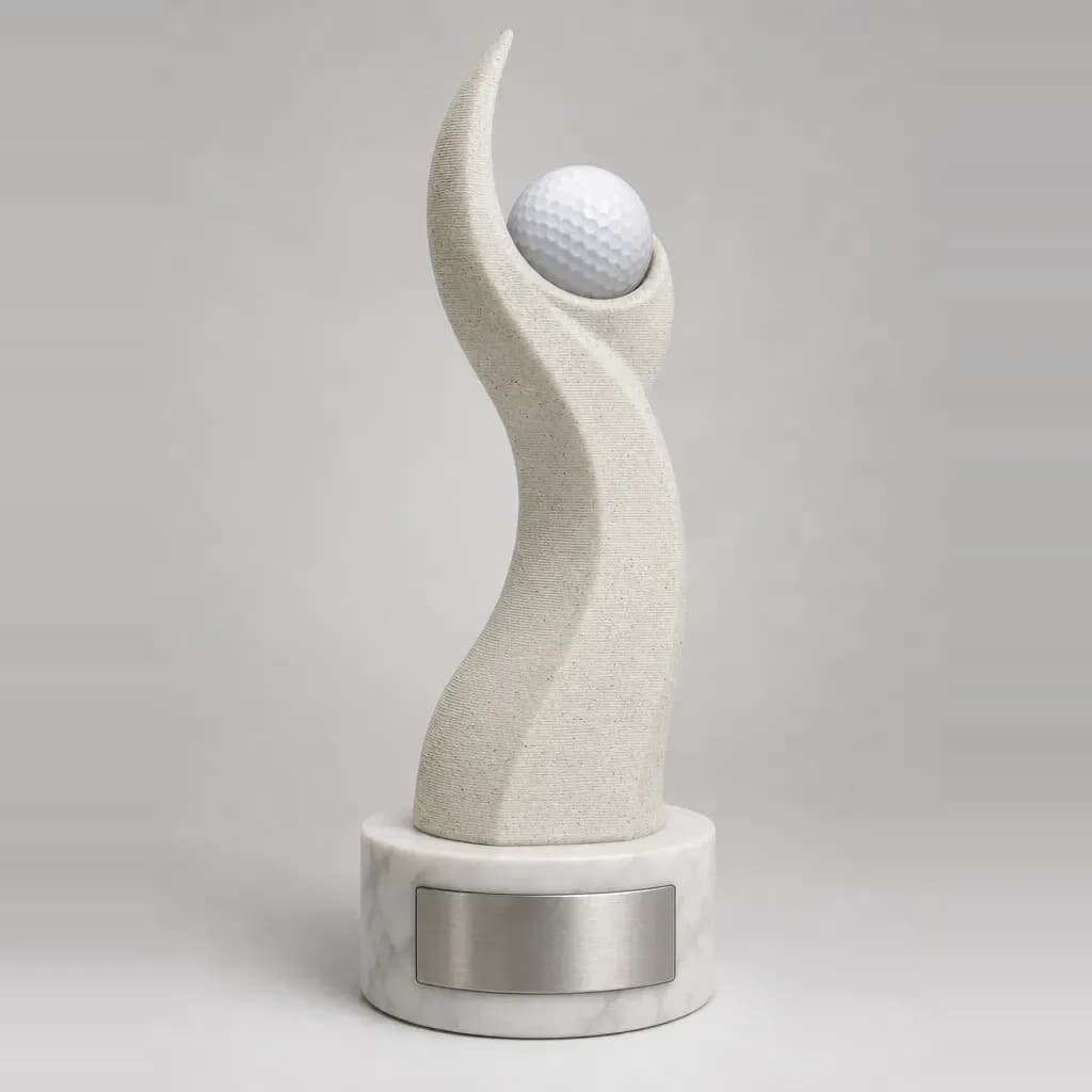 Trofeu de golf personalitzat.